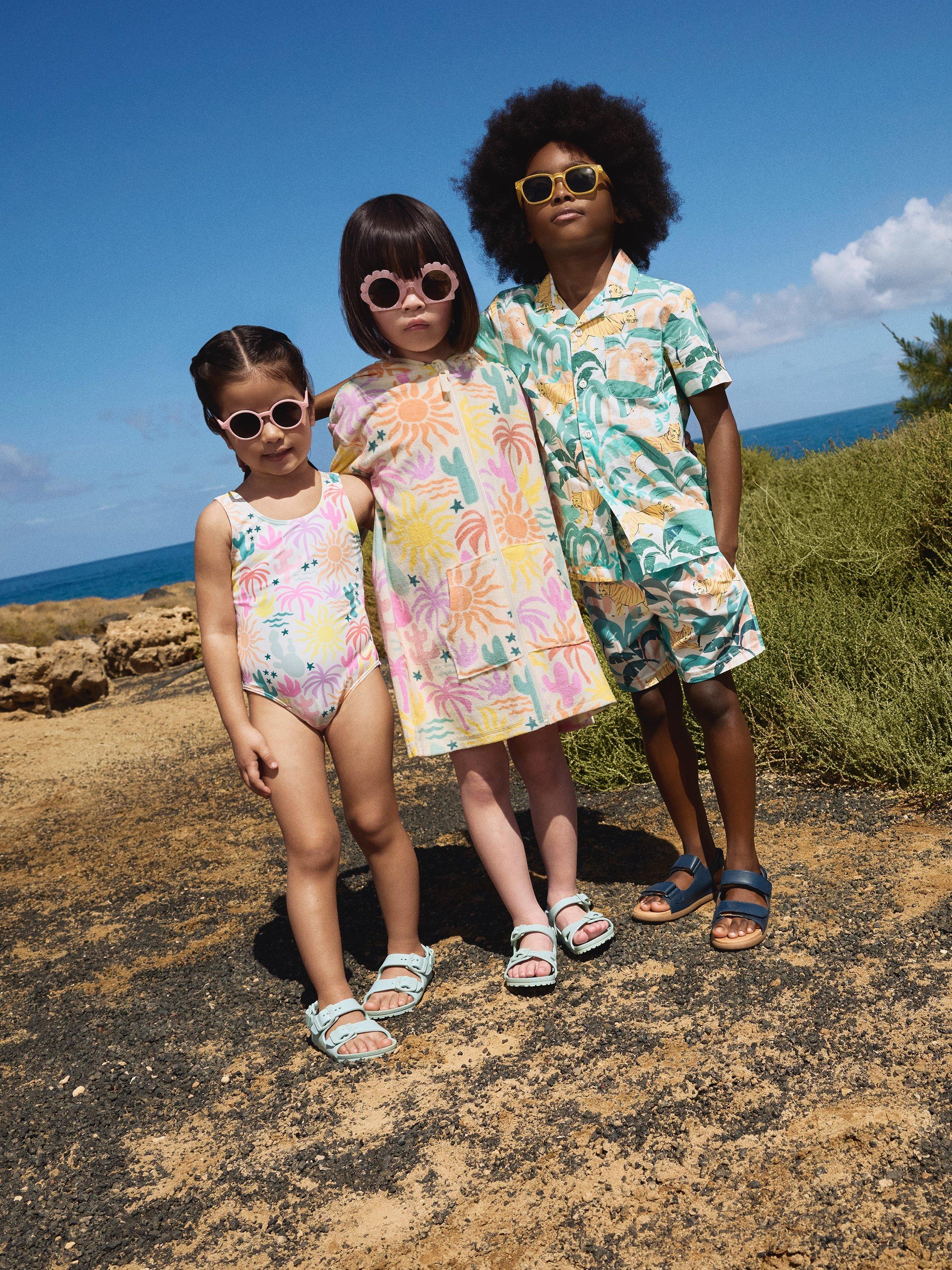 Product image 9 of 9, which shows John Lewis Kids' Jungle Tiger Shirt Sleeve Shirt, Multi, 2 years